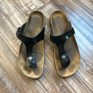 Birkenstock Betula sandal size 9 black/brown